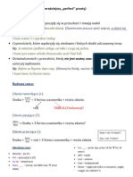 PRESENT PERFECT SIMPLE - Notatka