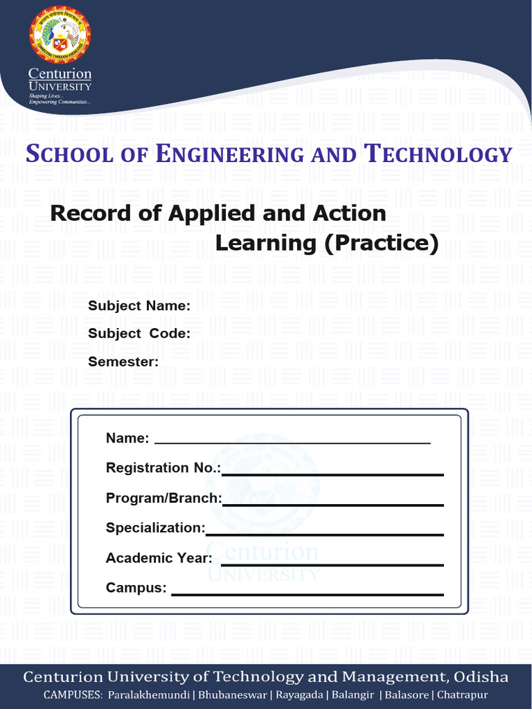 Record of Applied and Action Learning - A4-2pgs | PDF | Learning ...