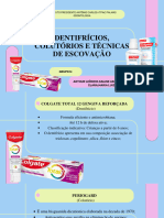 Dentifrícios e COLUTÓRIOS  