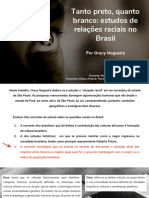 Tanto preto, quanto branco_ estudos de relaÃ§Ãµes raciais no Brasil Por Oracy Nogueira