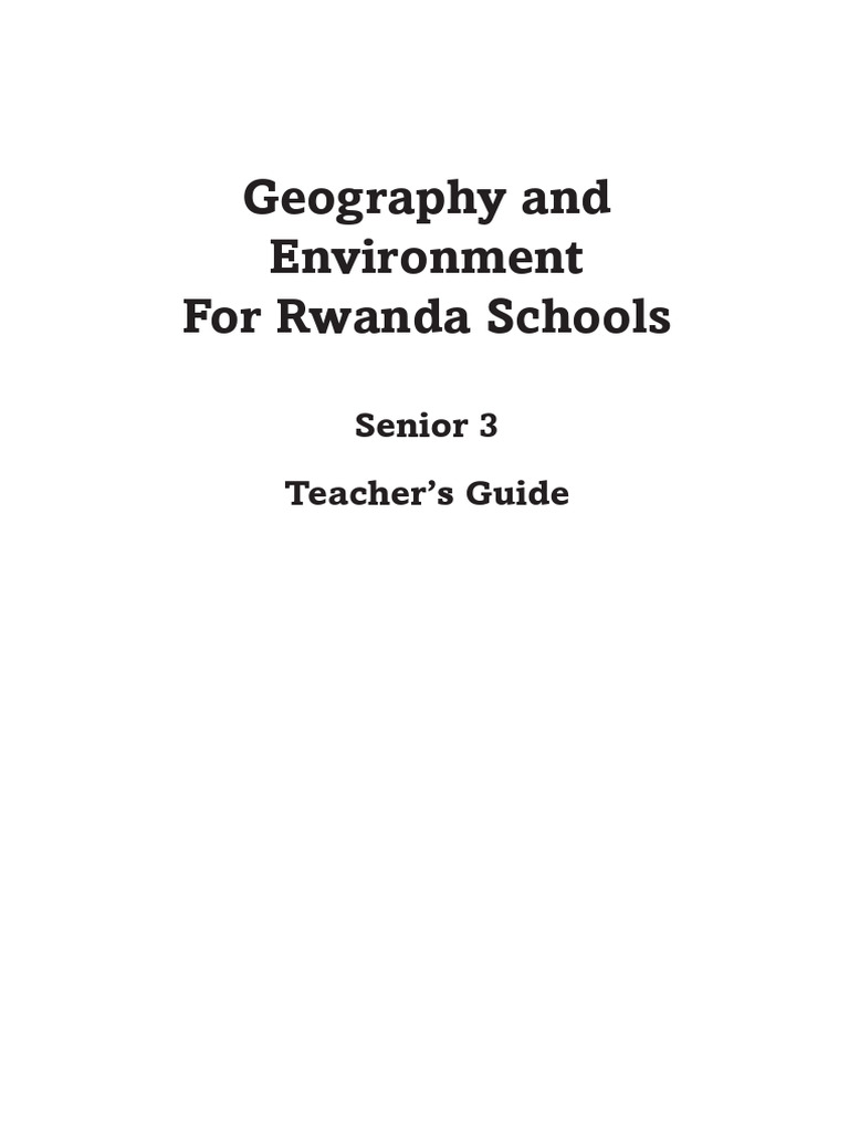 Geography and Environment S3 TG PDF Learning Teachers