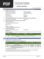 Ficha de Seguridad: Alcohol Isoamílico | PDF | Combustión | Residuos