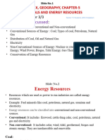 Class x, Geography, Chapter-5 Minerals and Energy Resources Module 3 Ppt