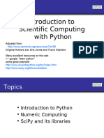 Scientific Computing with Python