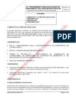 RM 33 - Procedimento para Divulgação Do Reconhecimento Pela Rede Metrológica RS