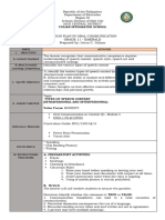 FINAL LESSON PLAN GRADE 11 Q1 ORAL COM