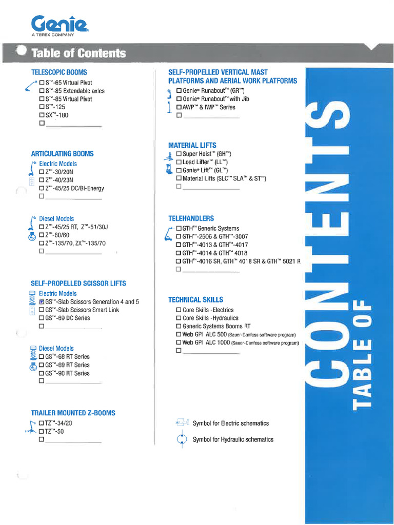 Genie - GS - Slab Scissors Generation 4 and 5 | PDF