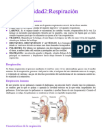 Unidad 2 RESPIRACION