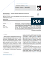 Development of aerogels in solid-phase extraction and microextraction