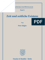 Zeit Und Zeitliche Existenz (Peter Kügler)