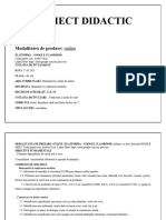 Proiect Didactic FD