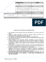 Examen Conocimiento de Lengua Española