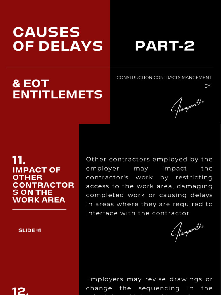 Causes of Delays in Construction Projects | PDF | Employment | Vortices