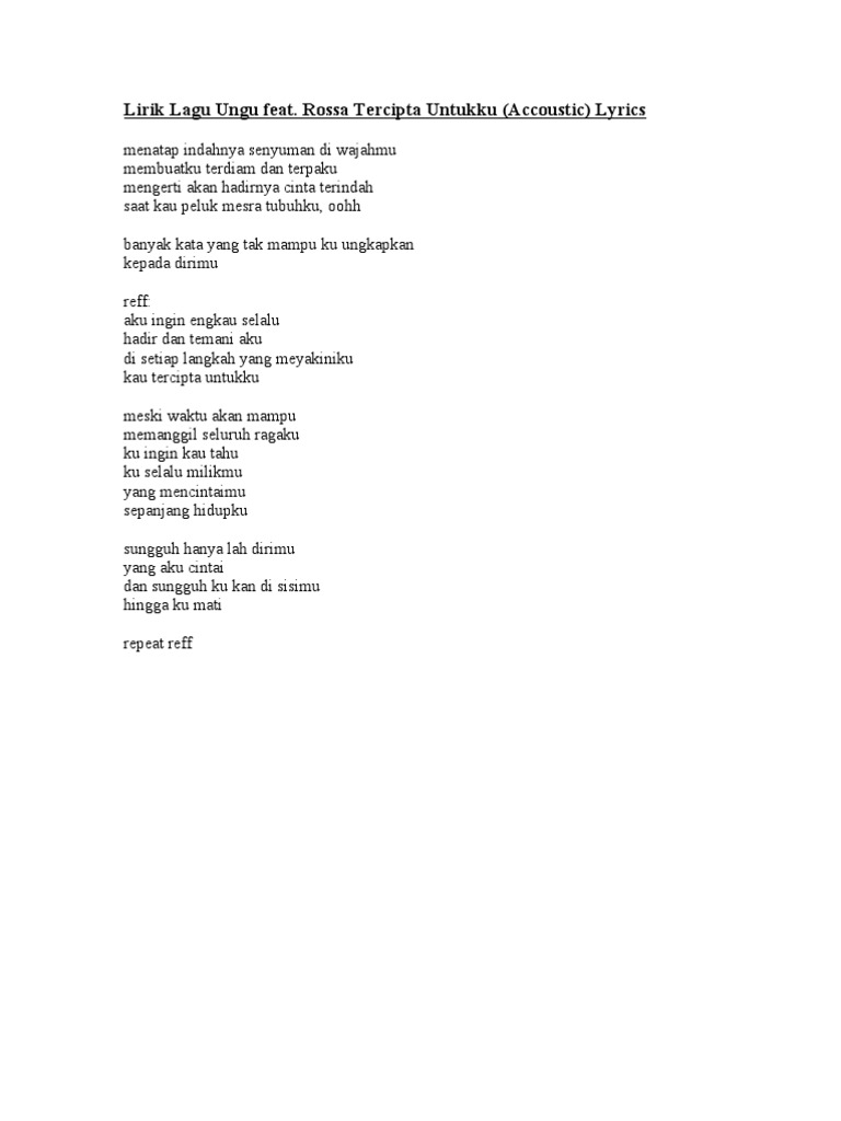 Lirik Lagu Ungu Feat Pdf