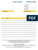 Delivery Note PDF