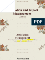 Association and Impact Measurement