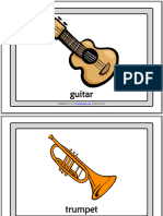 musical instruments vocabulary esl printable flashcards with words for kids