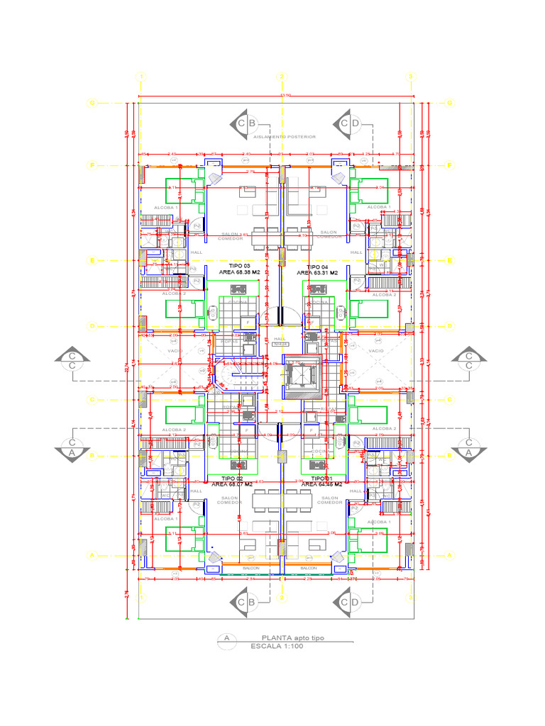 Plano de Conjunto Arquitectónico Tipo 03 | PDF
