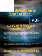 De la defensa en el proceso penal