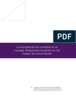 La Importancia Del Contenido en El Mensaje. Perspectiva de Género en Los Medios de Comunicación.