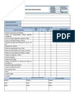 SJ-SEG-019 Check List de Botiquin