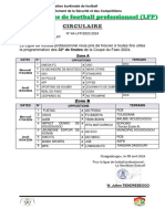 Circulaire 84 32eCOFAS Calendrier LFP