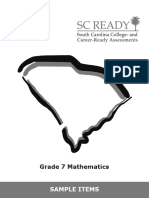 SC READY Math Grade 7 Sample Release Items - Final 9-26-18