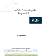 Proses Sales & Marketing Dalam Pemantauan Program CRM