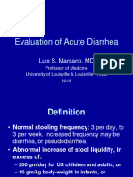 Evaluation of Acute Diarrhea