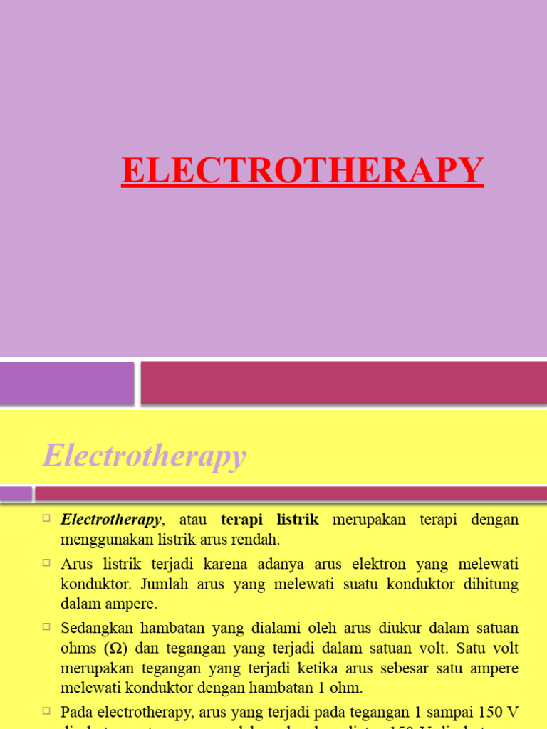 Panduan Lengkap Electrotherapy untuk Nyeri | PDF | Pengembangan Diri ...