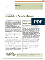 Adding Value To Agricultural Products: What Is Customer Value?