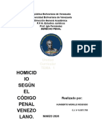 Tema 1 Derecho Penal - Homicidio