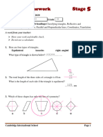 Stage 5 Math Worksheet Tuesday 17th Nov 2020