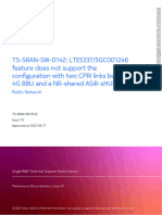 TS-SRAN-SW-0142 LTE5337 5GC001246 Feature Does Not Support The Configuration With Two CPRI Links Between 4G BBU and A NR-shared ASiR-sHUB