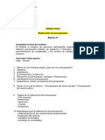 ACTIVIDAD I DE ELABORACION DE PRESUPUESTO Arianna Rodriguez