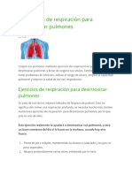 2 Ejercicios de Respiración para Desintoxicar Pulmones