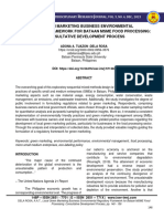 Local Green Marketing Business Environmental Regulatory Framework For Bataan MSME Food Processing