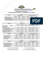 2023 - Calendário de Exames 2ºsemestre