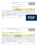 Nota de Entrega de Materiales