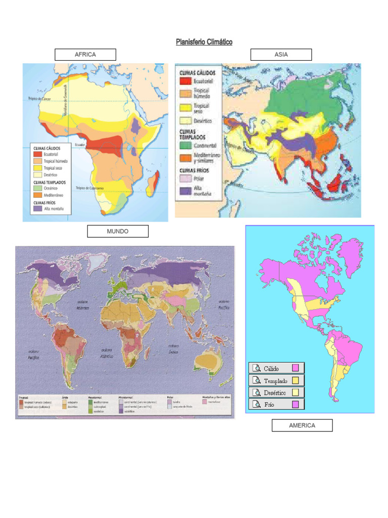 Tipos de Clima y sus Características | PDF | Clima | Clima templado