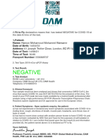 Haroun Warsame - PCR Certificate - 14-08-21