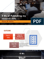 4Ws For Publication - DR. Elmar Villota