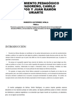 Roberto GutiérrezPONENCIA PENSAMIENTO PEDAGÓGICO SALVADOREÑO