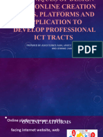 Principles and Techniques of Design Using Online Creation Tools Platforms and Application To Develop Professional ICT Tracts 1