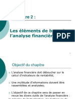 Chapitre 2 Les Éléments de Base de L'analyse Financière