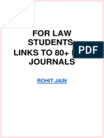 List of 80+ Law Journals and their links 