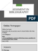 Assessment in Bibliography
