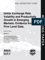 Dollar Exchange Rate Volatility and Productivity Growth in Emerging Markets Evidence From Firm Level Data - IMF