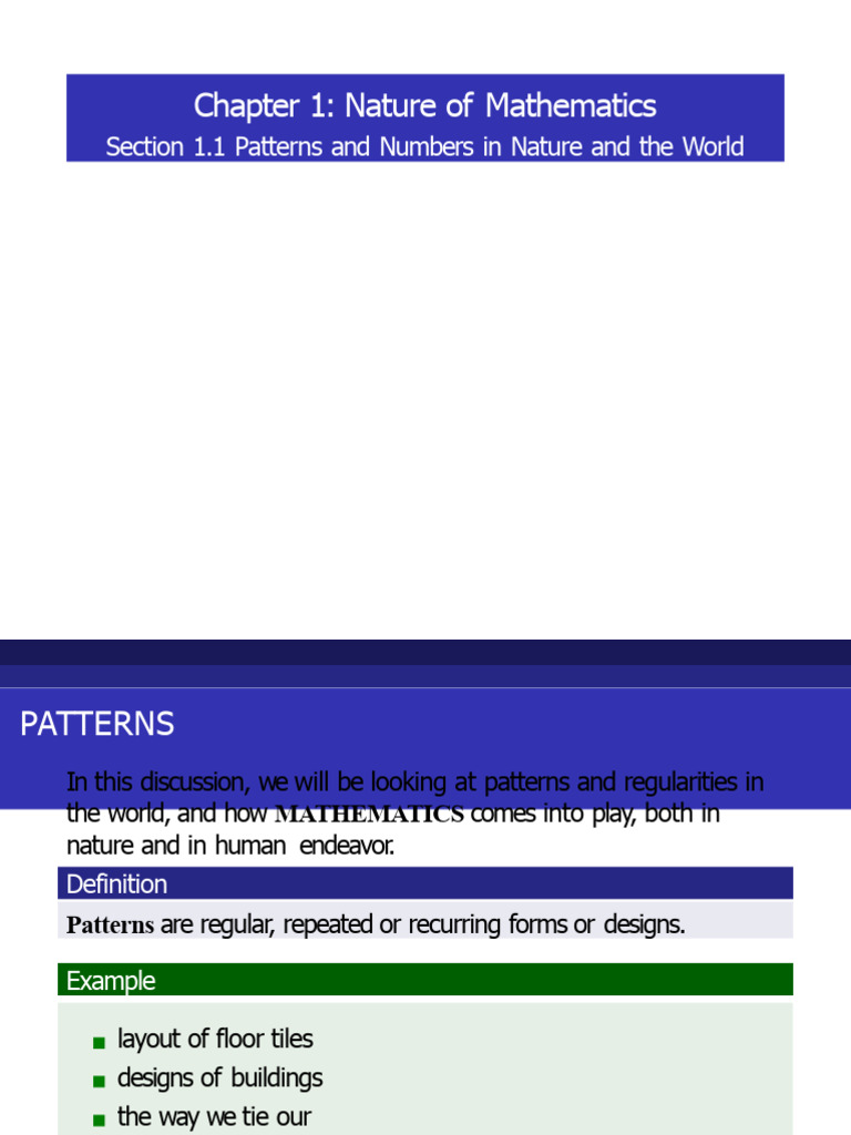 Natural NUmbers and Patterns | PDF | Pattern | Symmetry