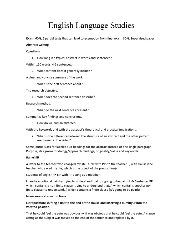 English Language Studies | PDF | Preposition And Postposition | Verb